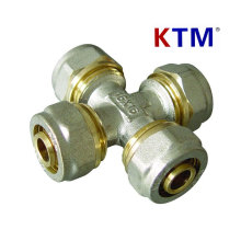 Ktm Brass Pipe Fitting Equal Cross of Pex-Al-Pex Pipe